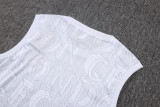 25-26 CHE White Tank top and shorts suit #D25121