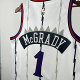 25-26 Raptors McGRADY #1 White Retro Top Quality Hot Pressing NBA Jersey