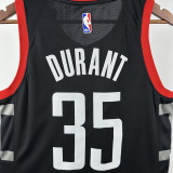 23-24 Rockets DURANT #35 Black Top Quality Hot Pressing NBA Jersey (Trapeze Edition)飞人版