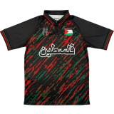 24-25 Palestina FC Black Red Green Polo Short Sleeve (油漆)