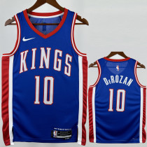 24-25 Kings DEROZAN #10 Blue City Edition Top Quality Hot Pressing NBA Jersey