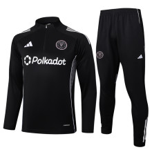 25-26 Inter Miami Black Half Pull Tracksuit #B2521(半拉链)