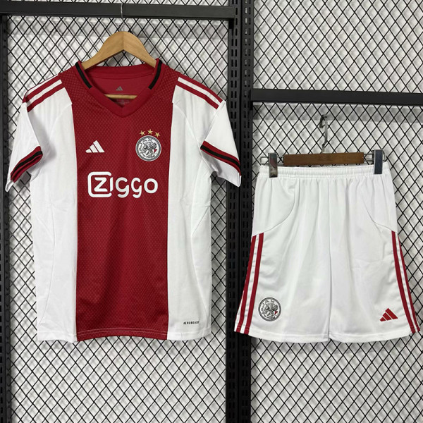 25-26 Ajax Home Kids Soccer Jersey