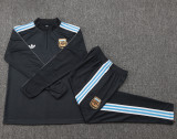25-26 Argentina Dark gray Half Pull Tracksuit #B2529(半拉链)