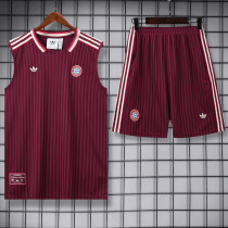 25-26 Bayern Red Tank top and shorts suit
