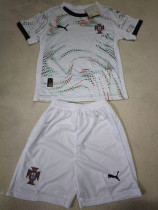 25-26 Portugal Away Kids Soccer Jersey #PM