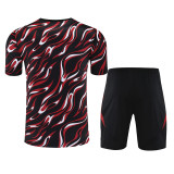 25-26 Man Utd Black red Training Short Suit