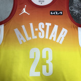 2023 ALL STAR MARKKANEN #23 Yellow Top Quality Hot Pressing NBA Jersey (全明星)