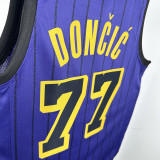 20-21 Lakers DONCIC #77 Purple Top Quality Hot Pressing NBA Jersey(圆领)