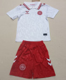 24-25 Denmark Away Kids Soccer Jersey
