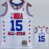 ALL-STAR CARTER #15 White Top Quality Hot Pressing NBA Jersey