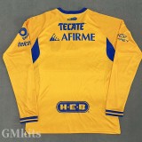 25-26 Tigres UANL Home Long Sleeve Soccer Jersey (长袖)