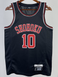 2023 SHOHOKU SAKURAGI #10 Black Top Quality Hot Pressing NBA Jersey (带标）