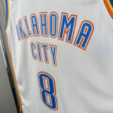 22-23 OKC Thunder WILLIAMS #8 White Top Quality Hot Pressing NBA Jersey