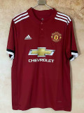 2017-2018 Man Utd Home Retro Soccer Jersey