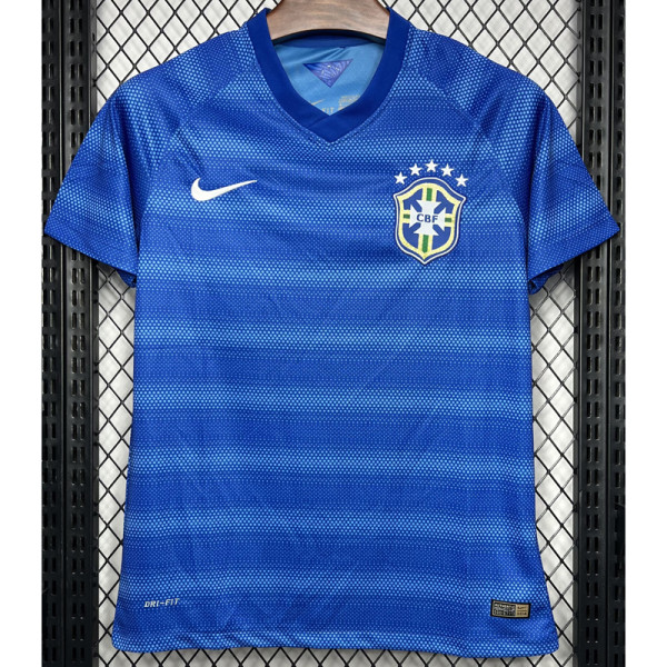 2014 Brazil Away Retro Soccer Jersey