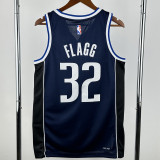 22-23 Dallas Mavericks FLAGG #32 Royal Blue Top Quality Hot Pressing NBA Jersey (Trapeze Edition)飞人版