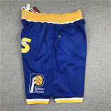 Indiana Pacers White City Edition Top Quality NBA Pocket Pants #步行者队