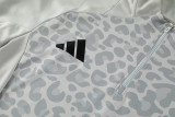 2025 AD Grey Half Pull Tracksuit #AB08 (半拉链)