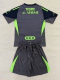 25-26 Tigres UANL Black GoalKeeper Kids Soccer Jersey