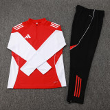 2025 AD Red Half Pull Tracksuit #06(半拉链)