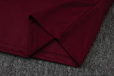 25-26 Ajax Jujube red Half Pull Tracksuit #B2540(半拉链)