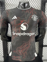 25-26 Man Utd Black Red Special Edition Player Version Training shirts