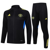 25-26 Man Utd Black Jacket Tracksuit # A2526(绿标)