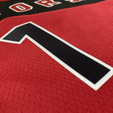 22-23 Raptors McGRADY #1 Red Top Quality Hot Pressing NBA Jersey