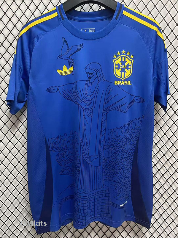 24-25 Brazil Blue Concept Edition Training Soccer Jersey