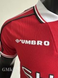 1998-1999 Man Utd Home Player Version Retro Soccer Jersey