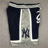 MLB Dark blue City Edition Top Quality NBA Pocket Pants #洋基队