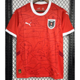 24-25 Austria Home Fans Soccer Jersey
