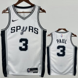 22-23 SA Spurs PAUL#3 White Top Quality Hot Pressing NBA Jersey