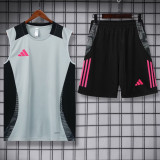 2024 AD Grey Tank top and shorts suit