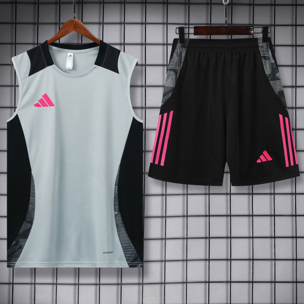 2024 AD Grey Tank top and shorts suit