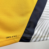 22-23 Indiana Pacers HALIBURTON #0 Yellow Top Quality Hot Pressing NBA Jersey