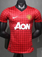 2012-2013 Man Utd Home Player Version 球员 Retro Soccer Jersey