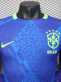 25-26 Brazil Away Long Sleeve Player Version Soccer Jersey (长袖球员)(带星)