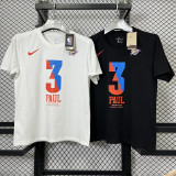 T189 OKC PAUL #3 Black High Quality Casual T-Shirt