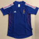 2002 France Home Retro Soccer Jersey