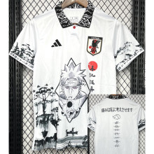 2024 Japan White Special Edition Fans Soccer Jersey (碳画鸣人)