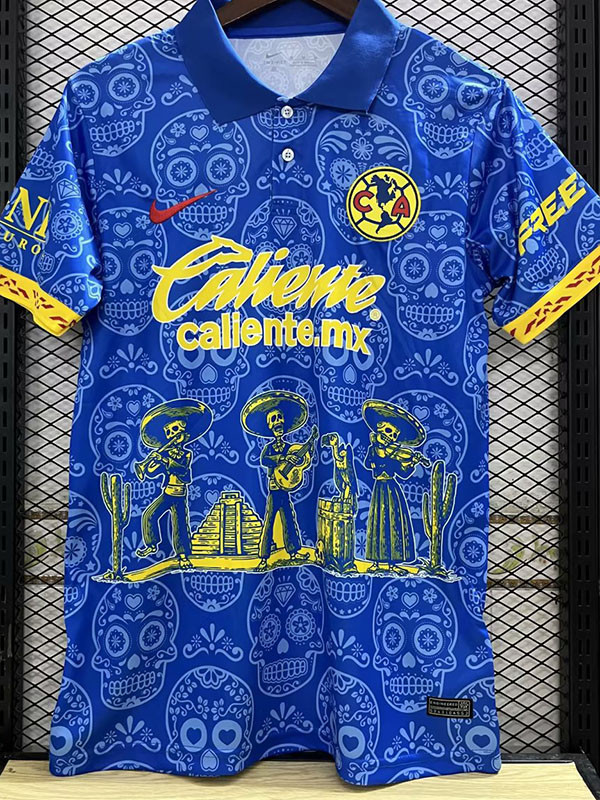 23-24 Club America Blue Special Edition Polo Short Sleeve