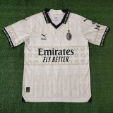 23-24 ACM Cream Color Joint Edition 1:1 Fans Soccer Jersey