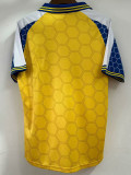 1998 Ukraine Home Retro Soccer Jersey
