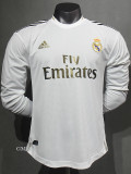 2019-2020 RMA Home Player Version 长袖球员 Long Sleeve Retro Soccer Jersey