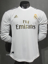 2019-2020 RMA Home Player Version 长袖球员 Long Sleeve Retro Soccer Jersey
