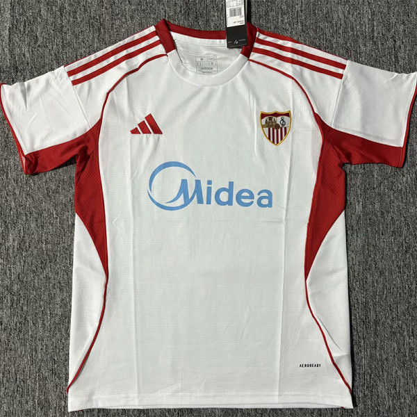 25-26 Sevilla White Fans Soccer Jersey