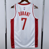 22-23 ROCKETS DURANT #7 White Top Quality Hot Pressing NBA Jersey