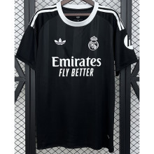 25-26 RMA Black GoalKeeper Fans Soccer Jersey